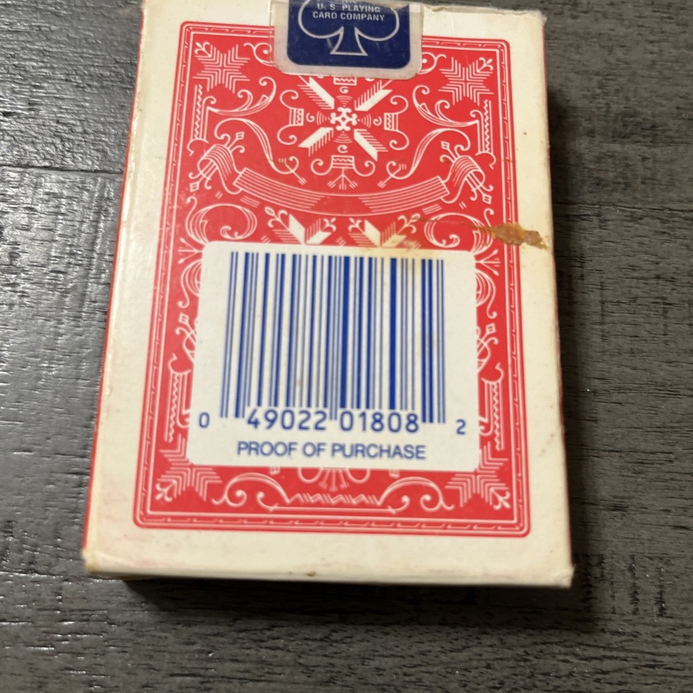 Stud Playing Card Red Deck Poker Size Linen Finish Distribute Walgreens Complete