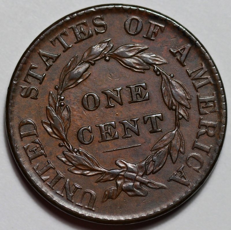 1824 Coronet Head Large Cent - US 1c Copper Coin