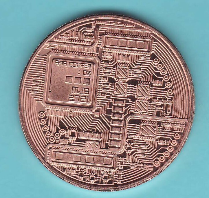 2021 USDT TETHER Crypto Commemorative D'ANCONIA design 1 oz. Copper Round