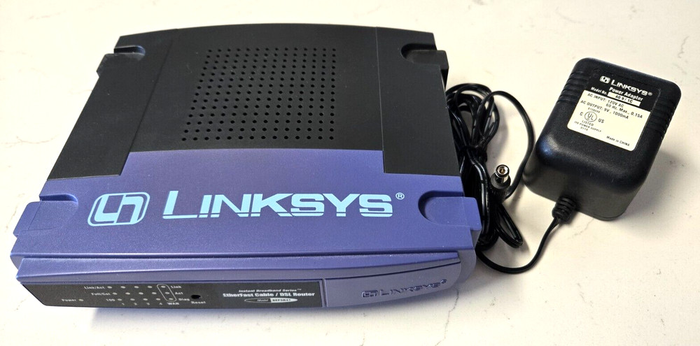 Linksys Etherfast Cable/DSL Router (BEFSR41 V.2) w/ AC Adapter