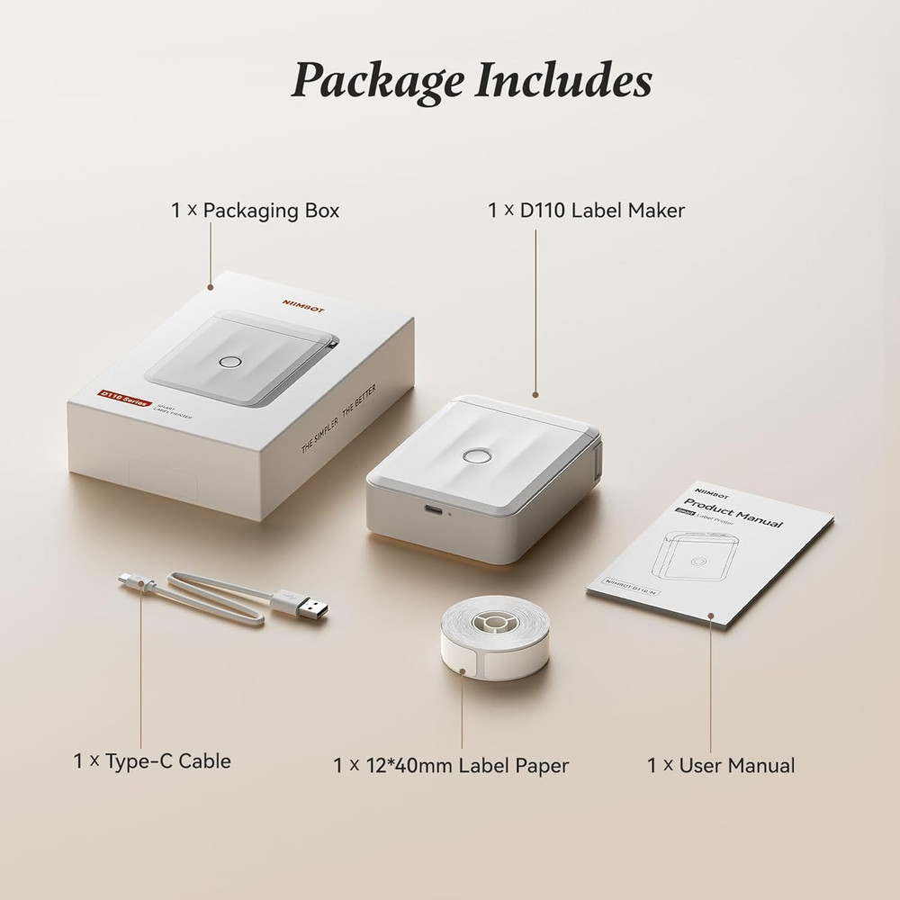 Label Maker Machine Bluetooth Label Printer for School Home Office Organization,