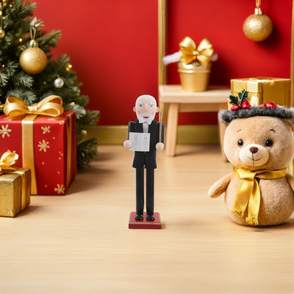 Traditional Nutcracker Ornaments Statue Black Decorative Nutcrackers