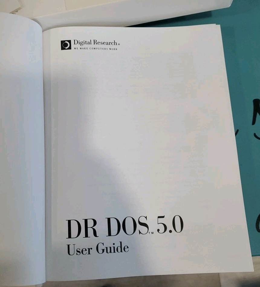 Vtg DR Dos 5.0 Operating System Personal Computers 1990 Digital Research