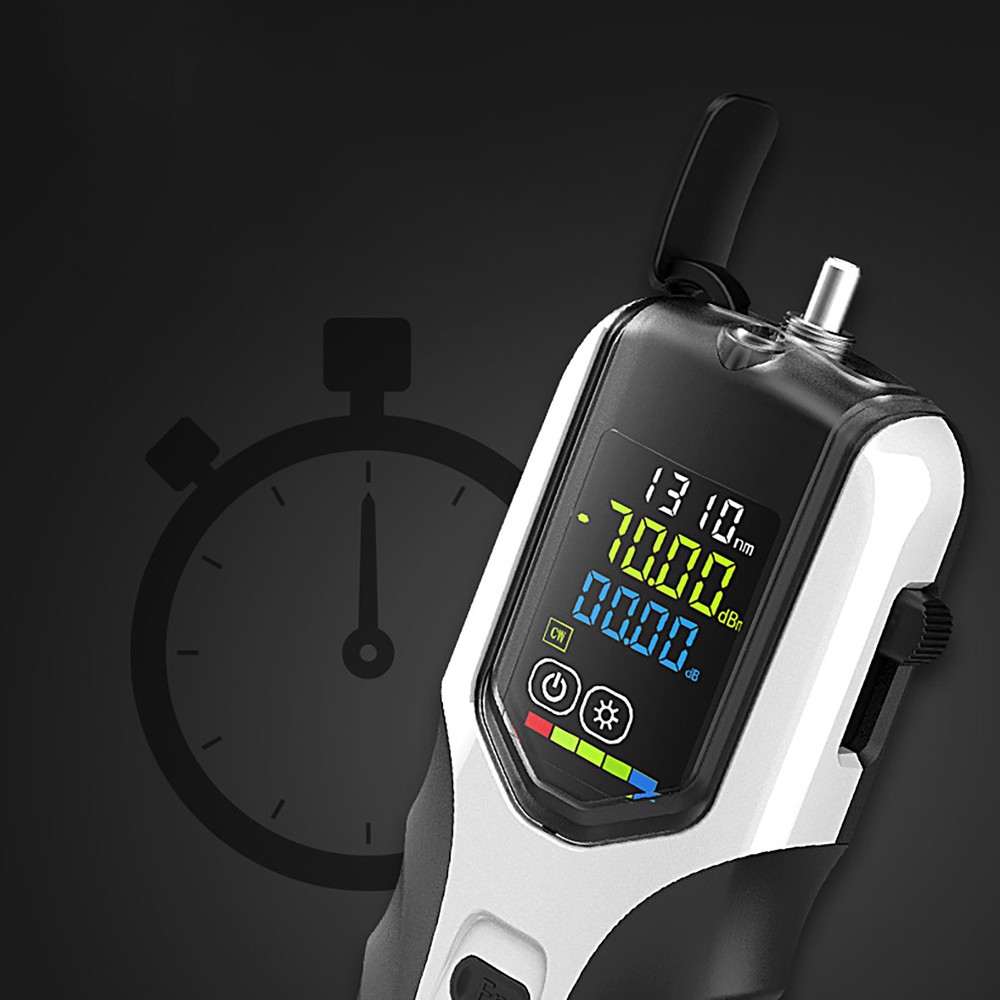 Mini Optical Power Meter ‑50~+26dBm Handheld Fiber Optic Cable Tester Tool