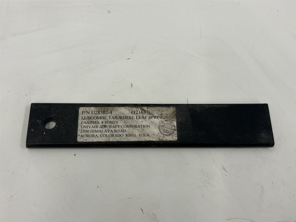 Luscombe Model 8 TAILWHEEL TAIL WHEEL LEAF SPRING TOP 28302-4