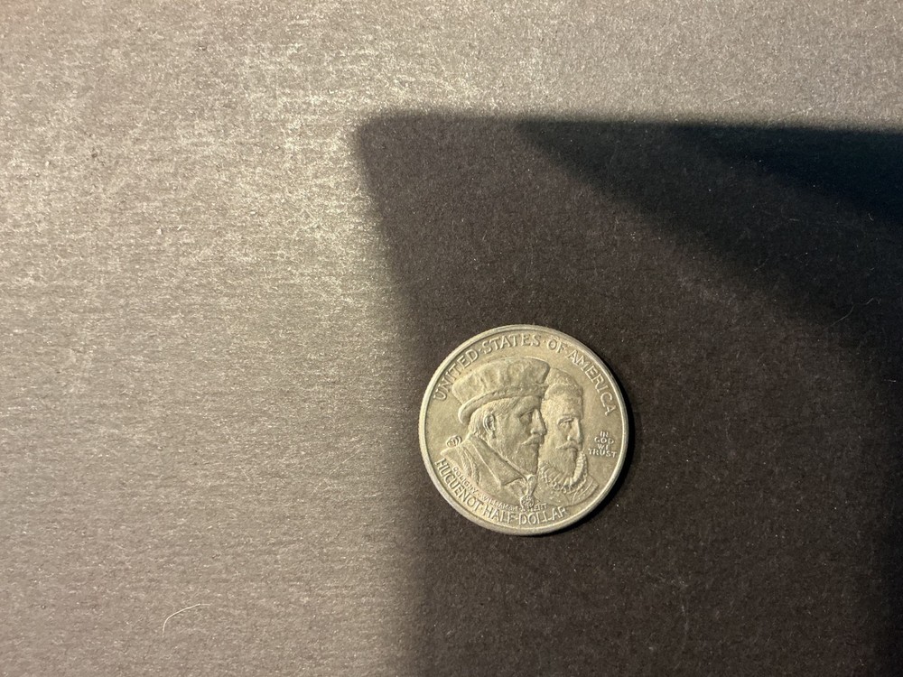 1924 Silver Commemorative Half Dollar Huguenot