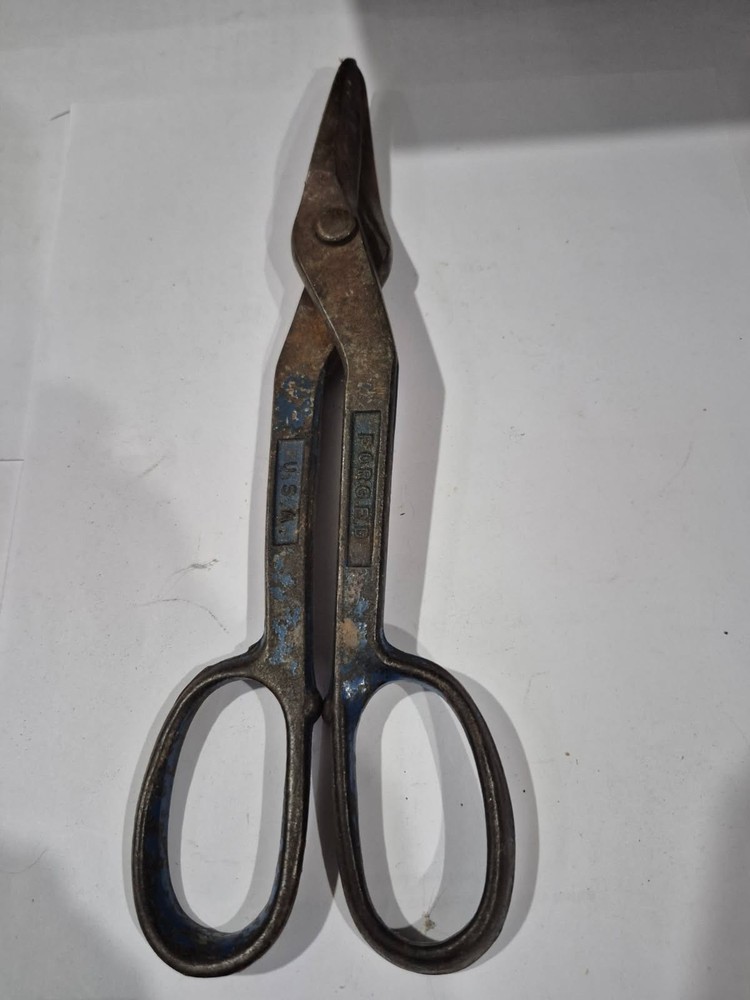 Vintage 10" Tin Snips Solid Steel Tools UT11