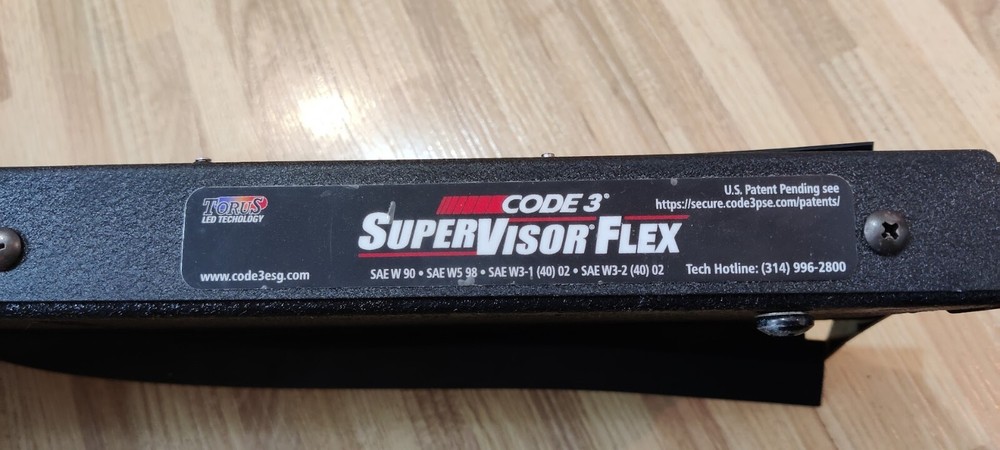 Code 3 SuperVisor Flex Passenger Side visor light