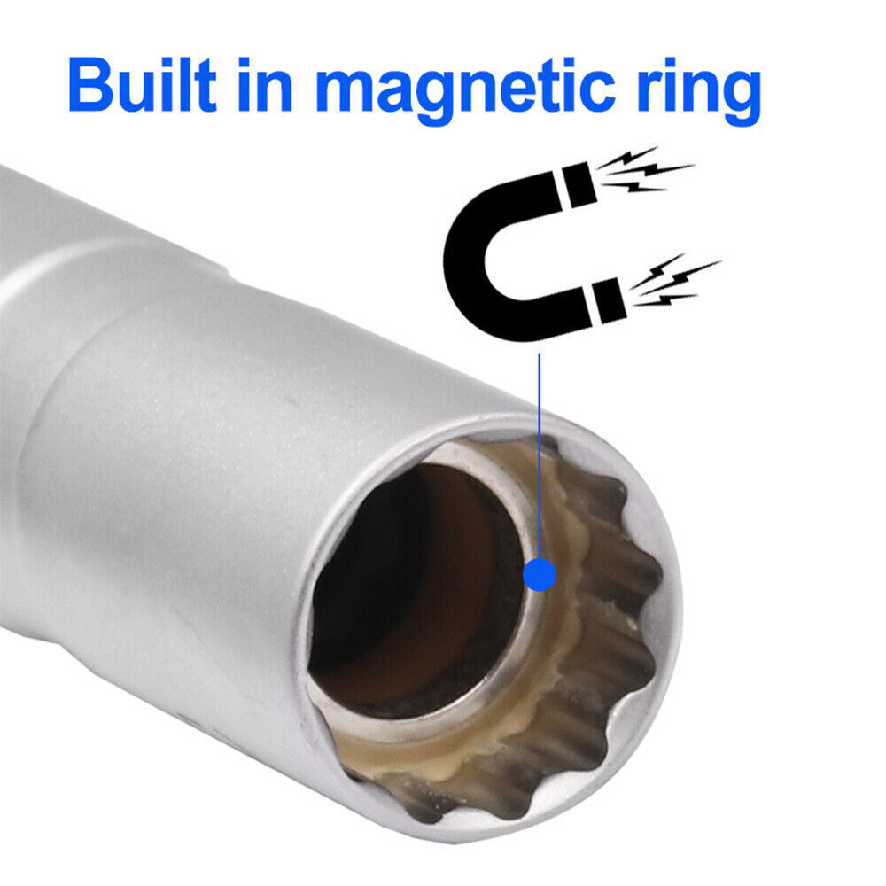 14MM 16MM Thin Wall Magnetic Swivel Spark Plug Socket 12-Point Removal Tools
