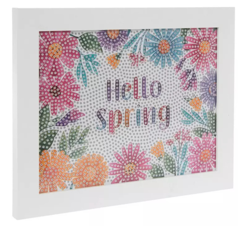 FRAMED DIAMOND DOT ART KITS - HOBBY LOBBY- "Hello Spring"