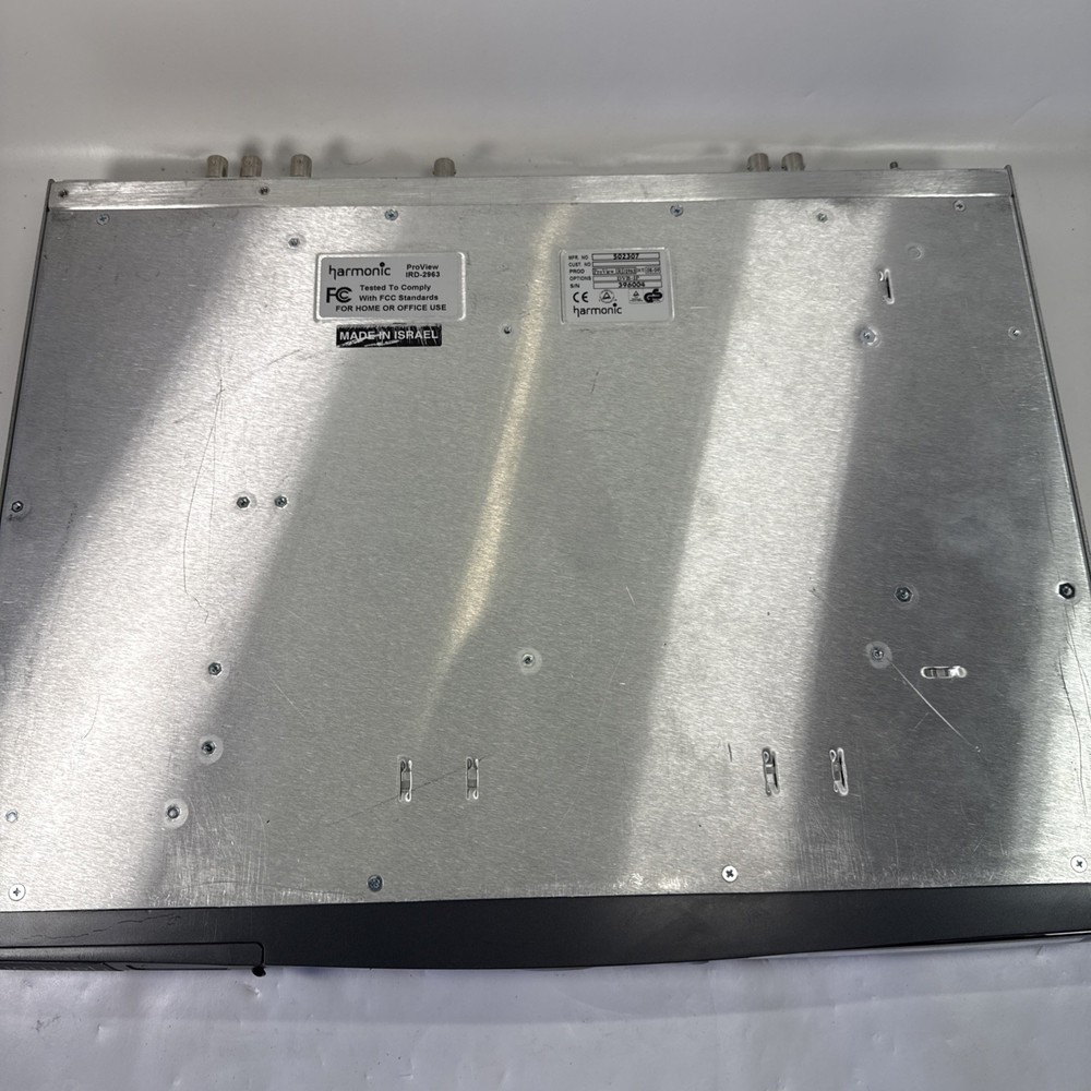 (AS-IS) Harmonic IRD-2900 Professional Receiver Decoder DVB IRD-2963 DVP-IP