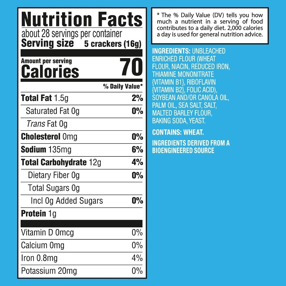 (3 pack) Original Saltine Crackers, Lunch Snacks, 16 oz