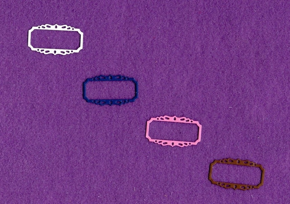 TINY FRAME die cuts scrapbook cards