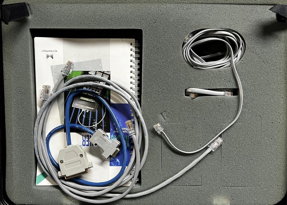 Microtest MT340 Cable Tester Scanner w/ Accessories & Case