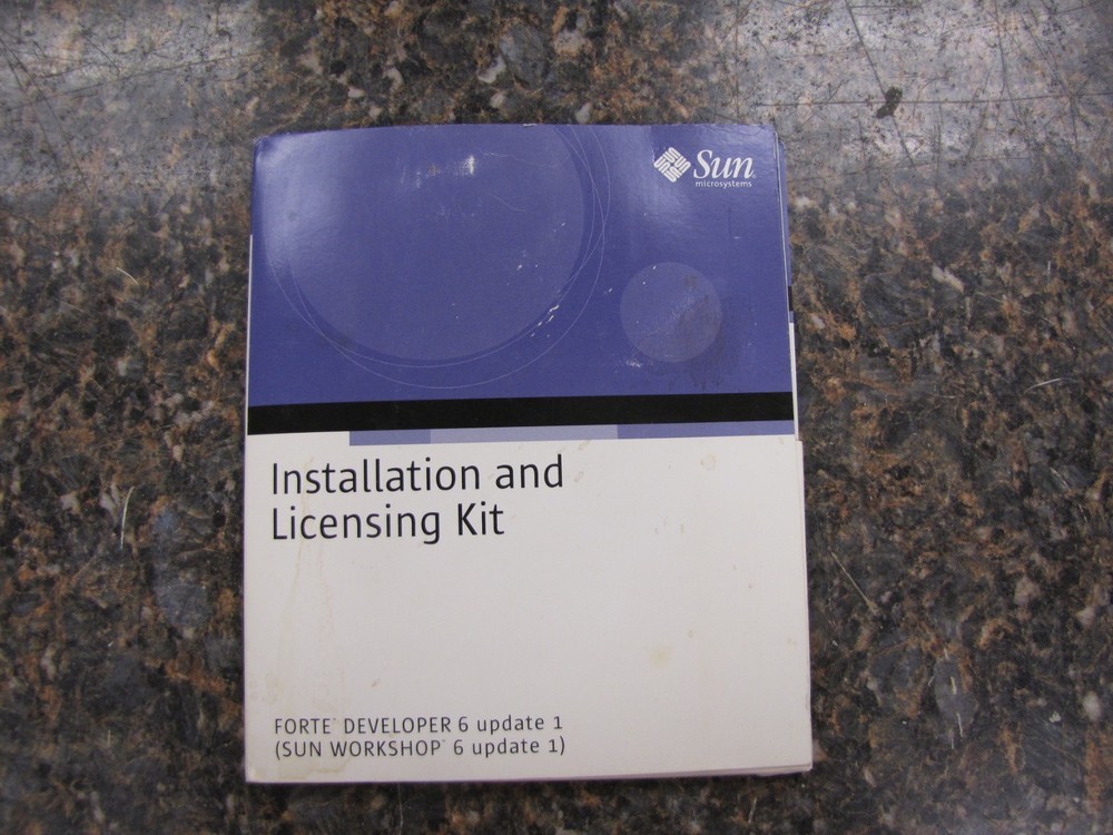 SUN Microsystem Forte Developer 6 Update Install Kit w/ Manuals CD Software-MP25