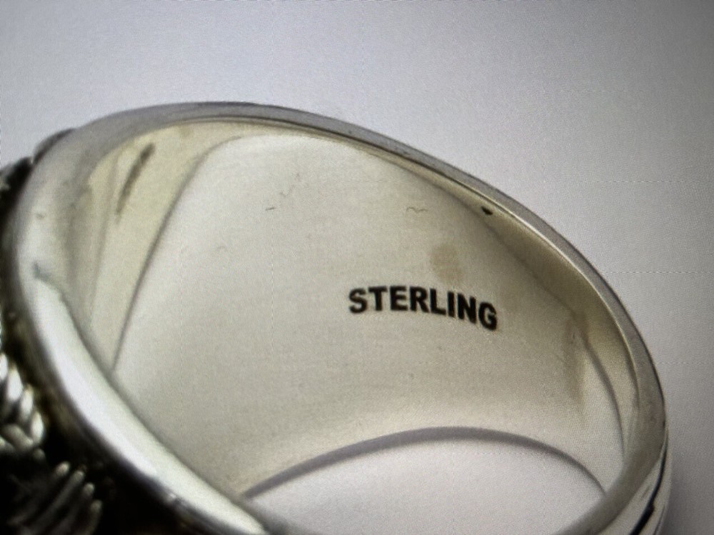 SILVER 925 , RING , 1993 , USAF RING , US Air Force RING , USAF , US size 10.5