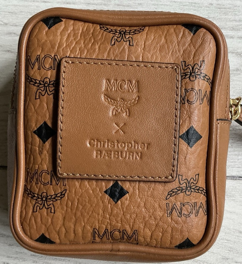 MCM Belt Bag Cristopher Raeburn Limited Edition Cognac Logo No Strap EUC
