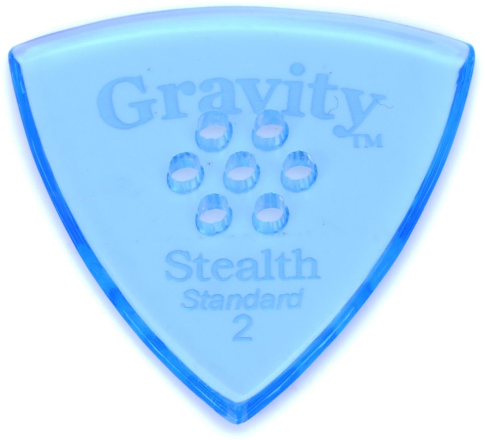 Gravity Picks Stealth - Standard, 2mm, Multi-hole (5-pack) Bundle