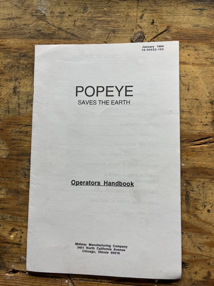 Popeye Operator Handbook