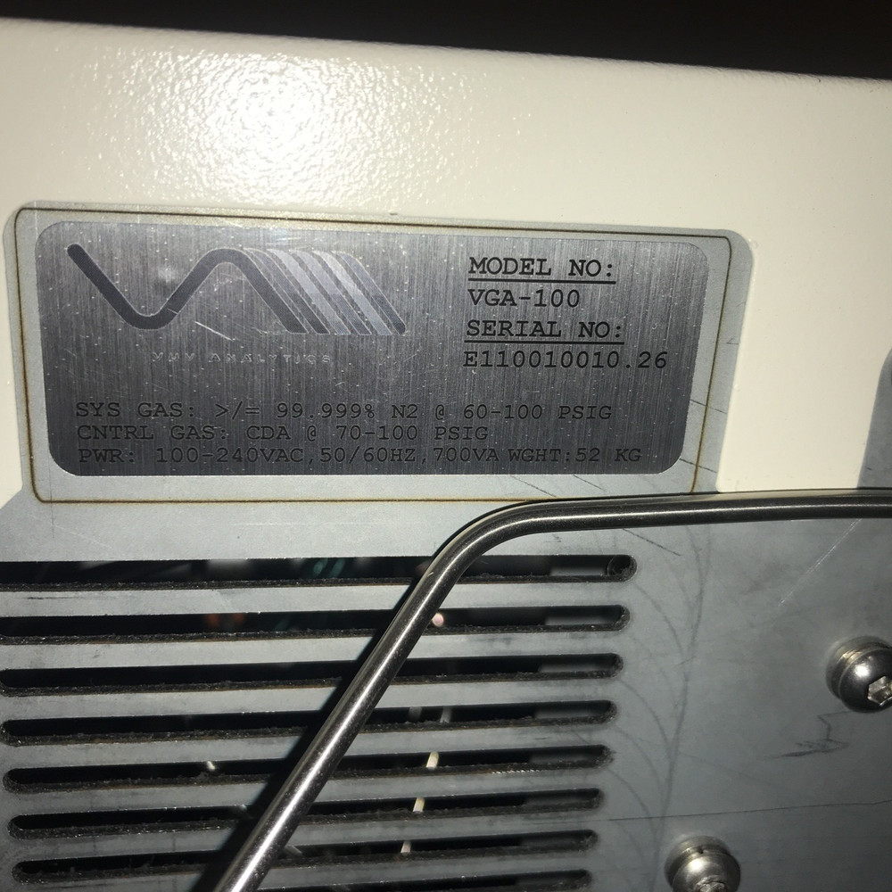 VUV Analytics VGA-100 Benchtop Spectrometer Please Read Description