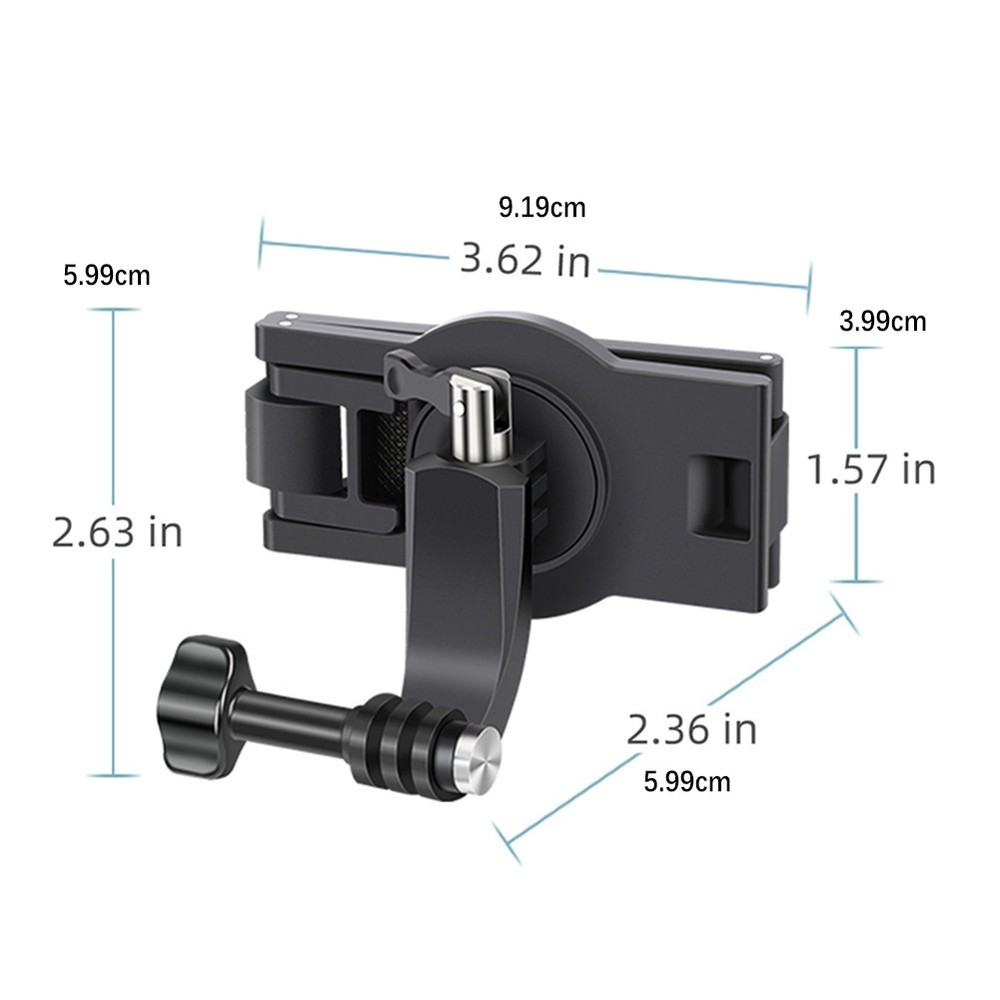 360° Rotatable Universal Action Camera Backpack Clip Mount Shoulder Belt Clamp