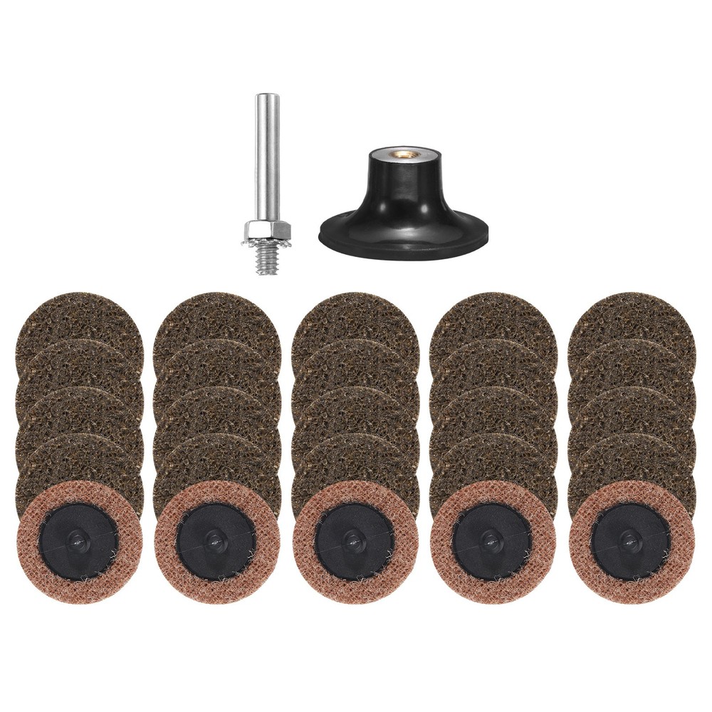 26pcs Quick Change Discs Set 2" Roll Lock Sanding Discs Coarse with Disc Holder