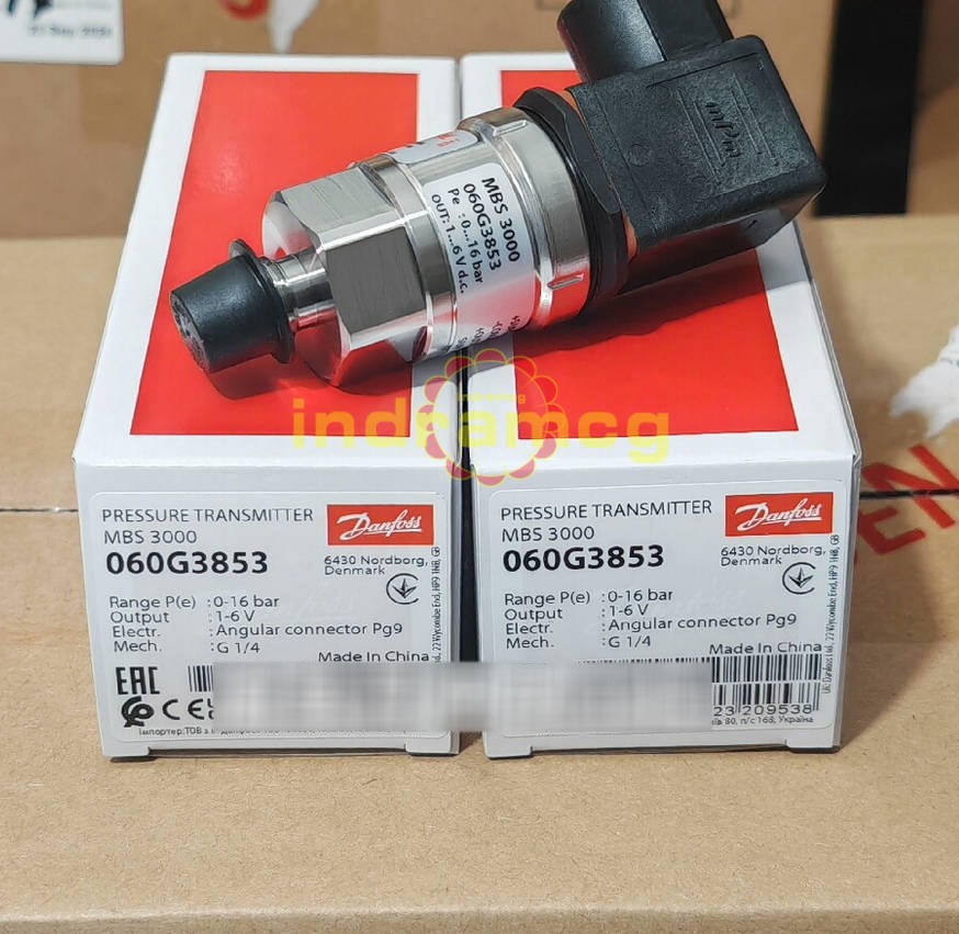 One Danfoss MBS3000 060G3853 Pressure Transmitter New