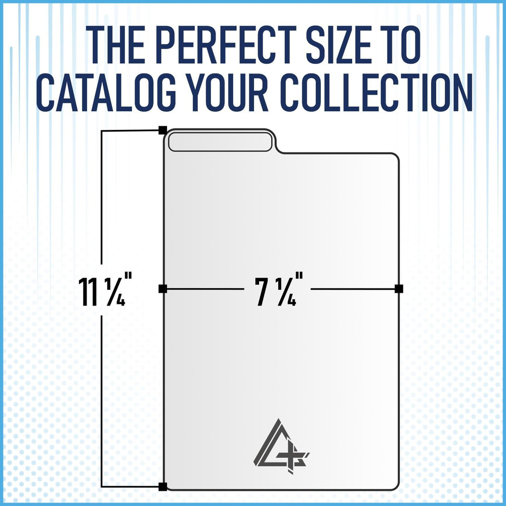 Black Comic Dividers (10 Pack) | 30PT Polyethylene Plastic, Bins, Cabinets, Lib