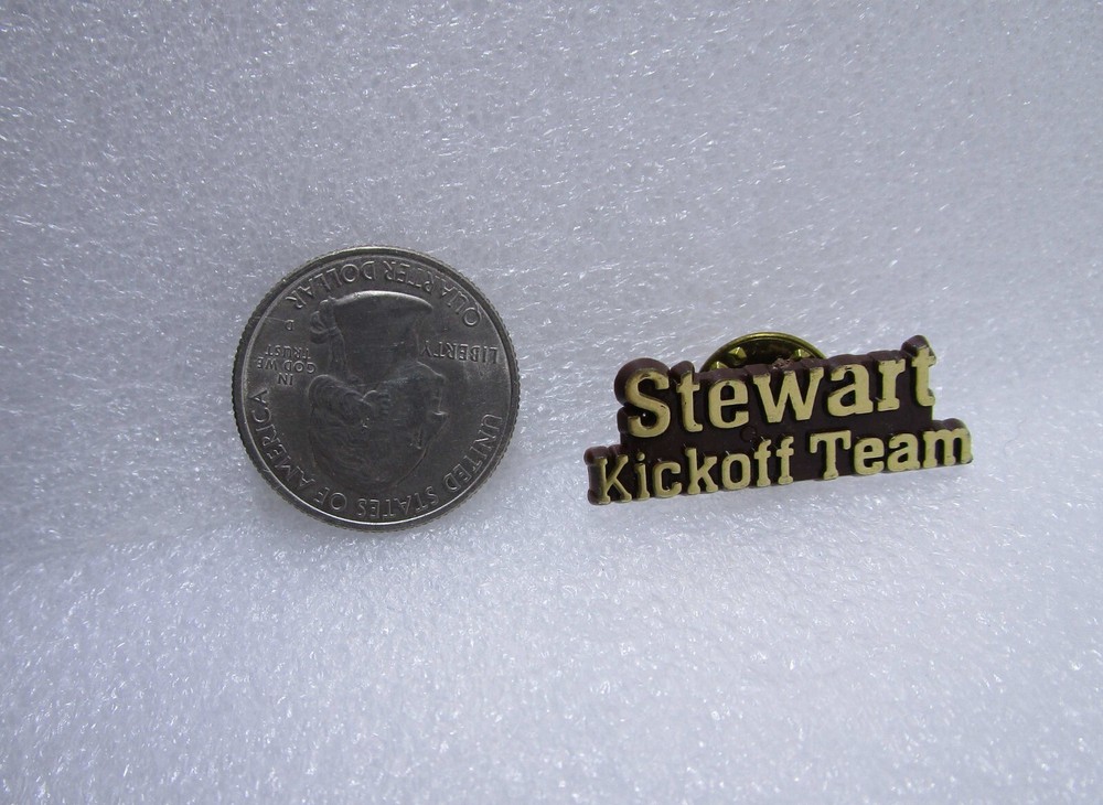 Stewart Kickoff Team Plastic Pin