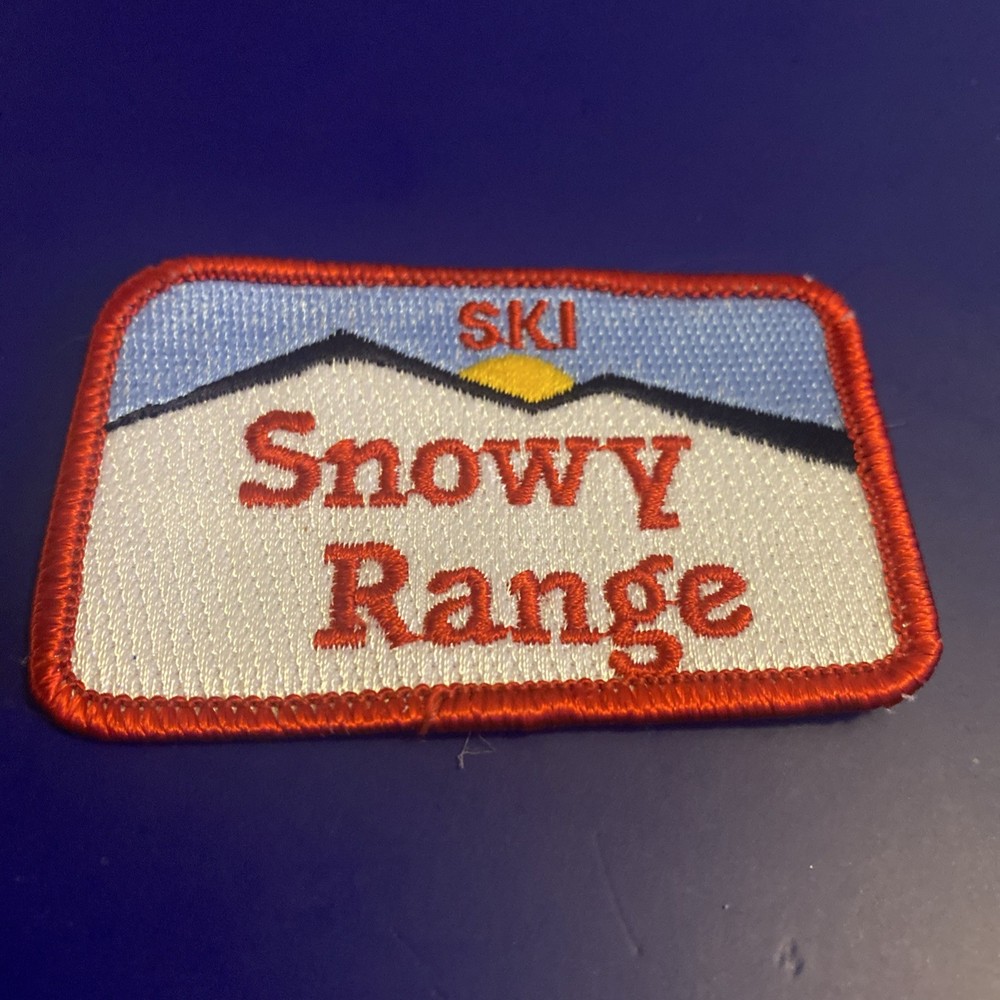 SKI SNOWY RANGE Sew On Patch