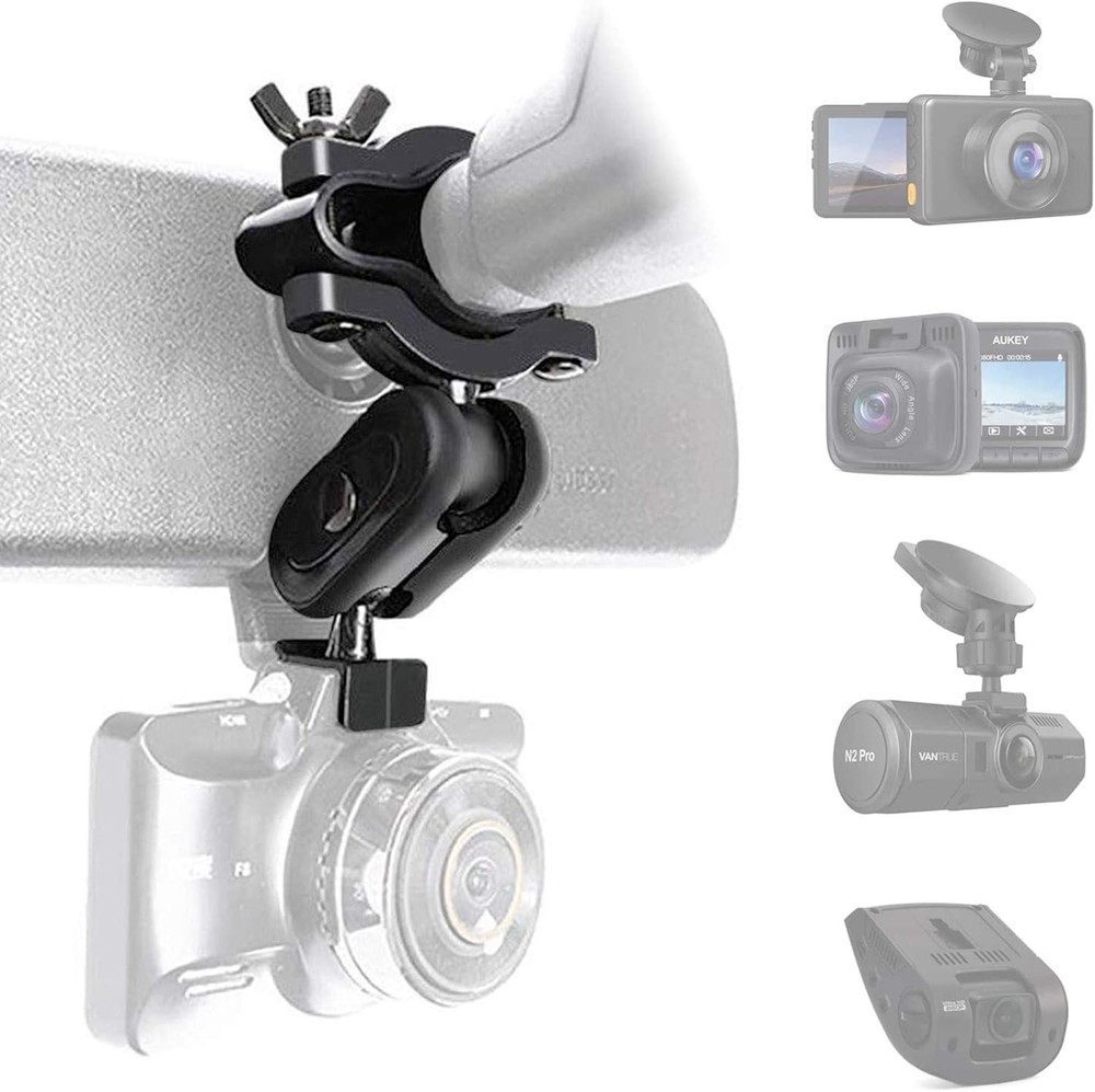 Dash Cam Mount with 360° Flexibility for Clear View – Perfect for Most Models