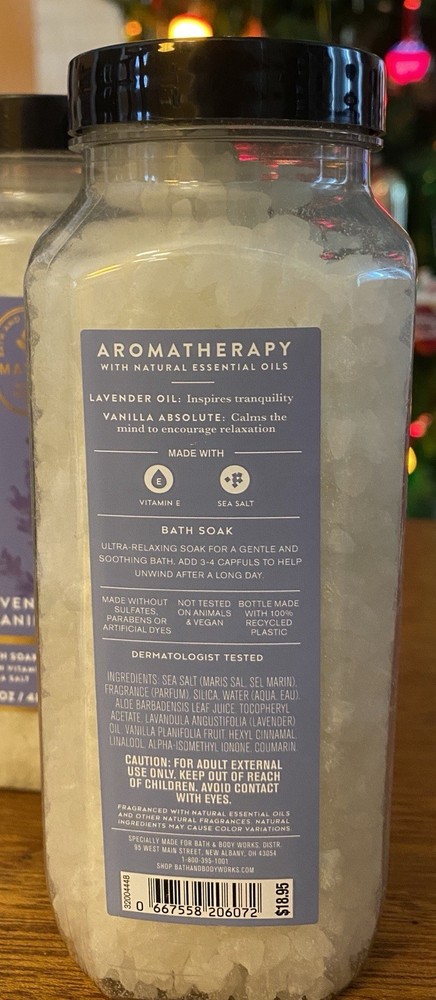 Bath & Body Works Aromatherapy Lavender + Vanilla Bath Soak 2 Pack