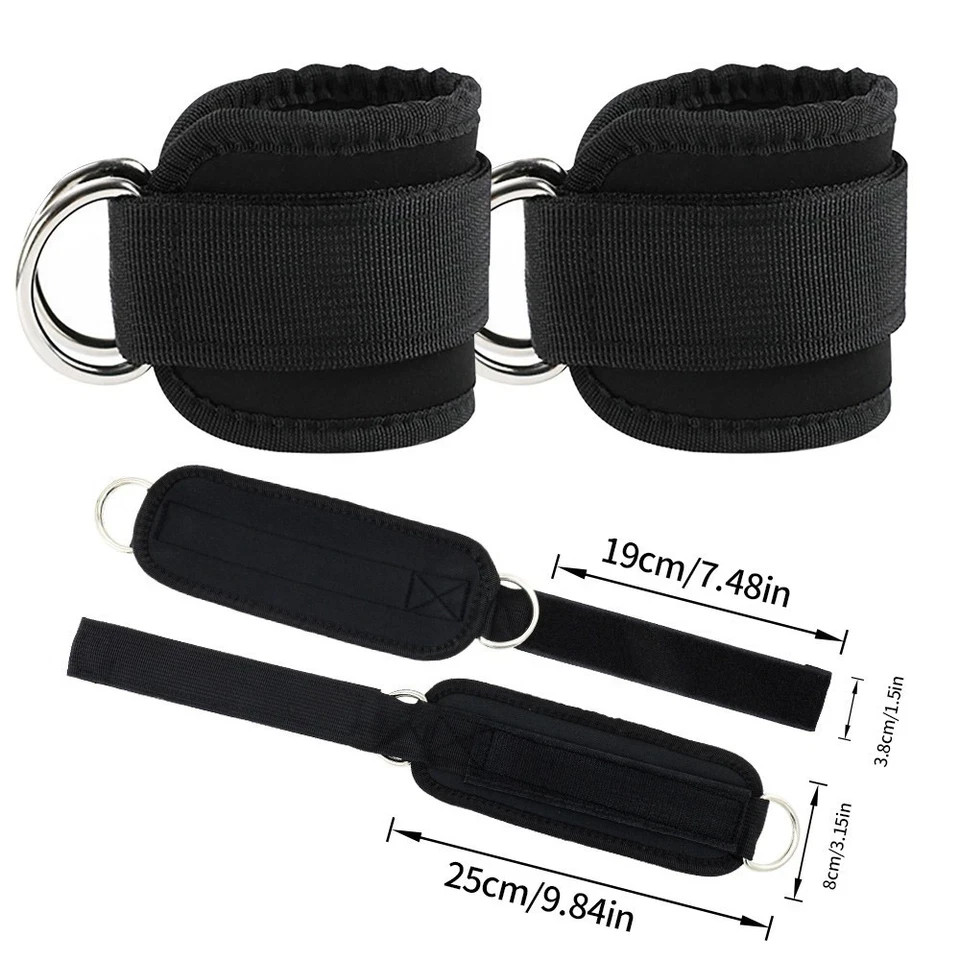 Ankle Straps for Cable Machine, Ideal for Glute Kickbacks & Leg Training