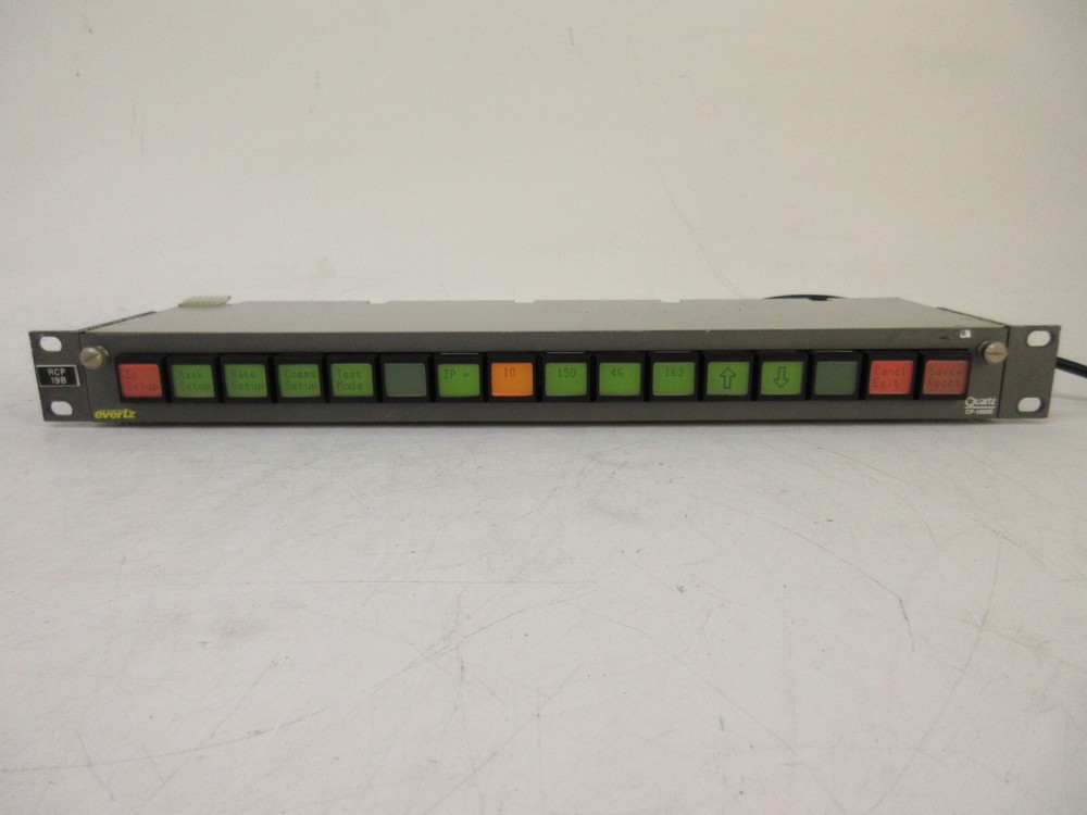 Evertz CP-1000E Intelligent Router Control Panel Routing Switch CP1000E