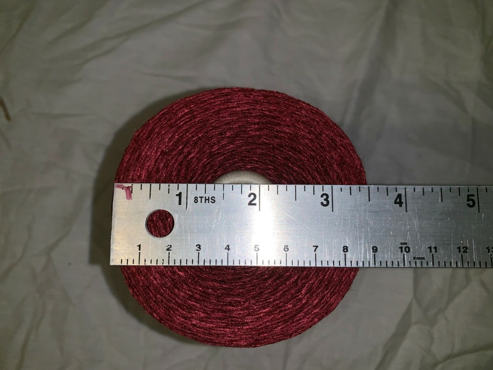 RAYON CONSTRUCTION MASON STRING LINE LINES BONDED TWINE DARK RED 1000 FT