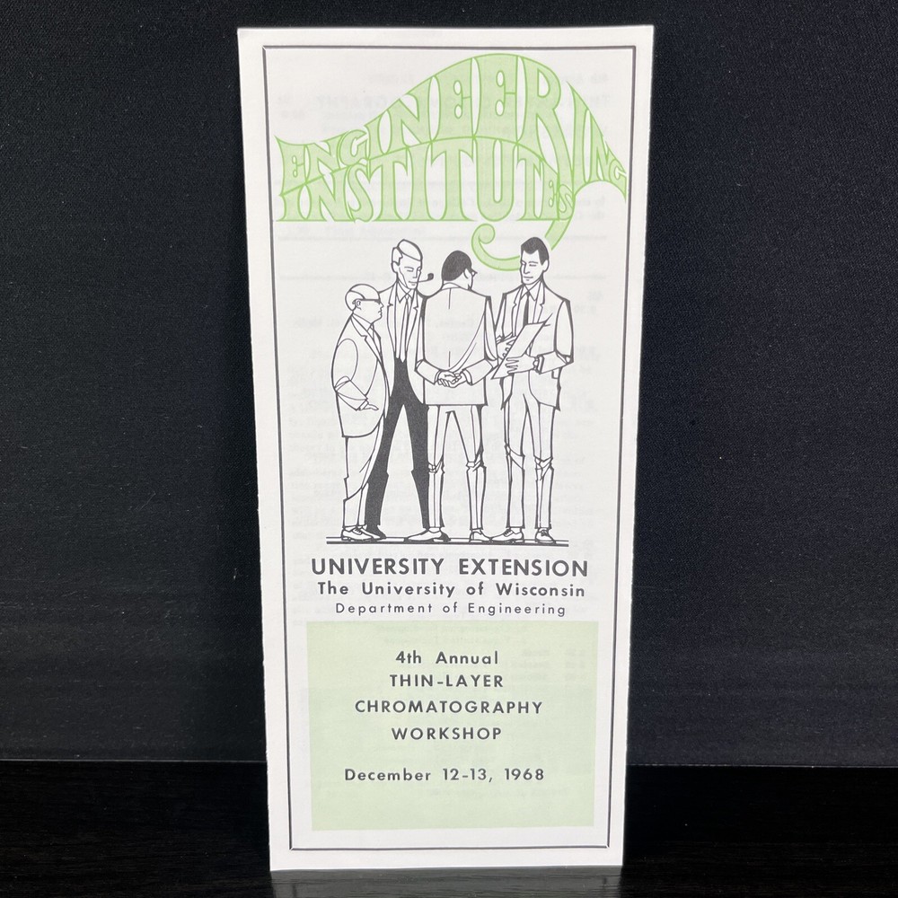 VTG Store Catalog Engineering Institute 4th Chromatography Thin Layer 1968