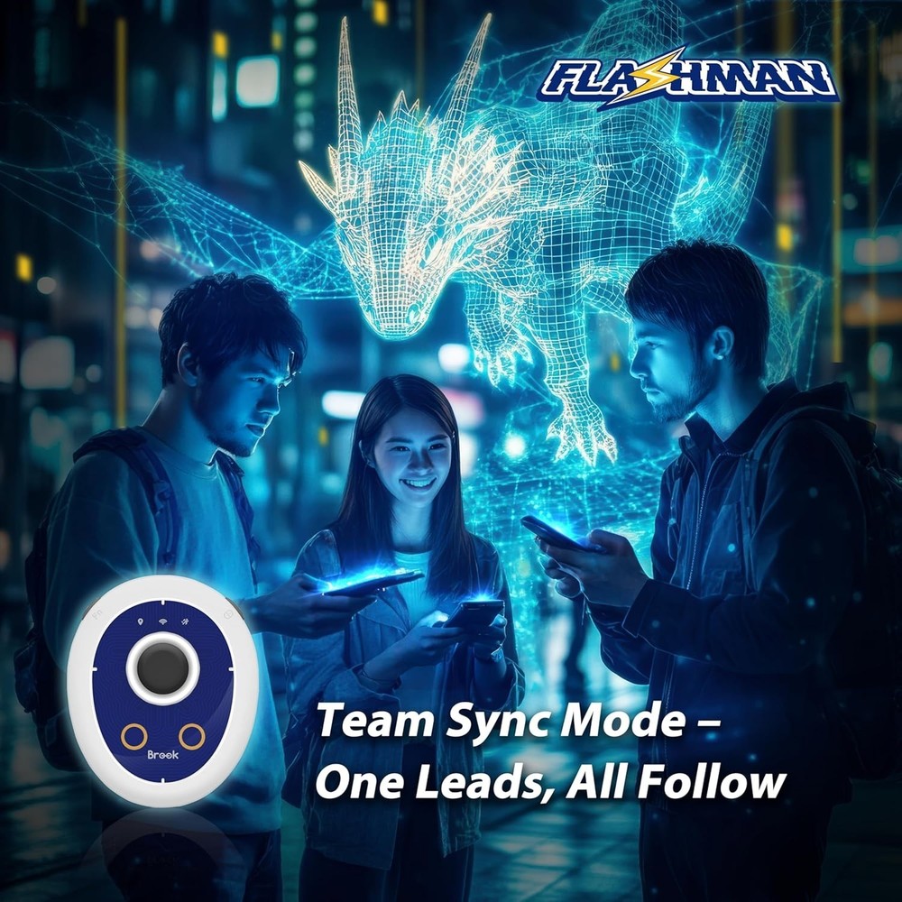 Brook Flashman Virtual GPS Joystick for iPhone,Bluetooth Location Controller V26