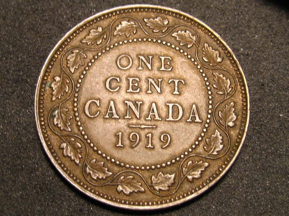 1919 Canadian Large Cent