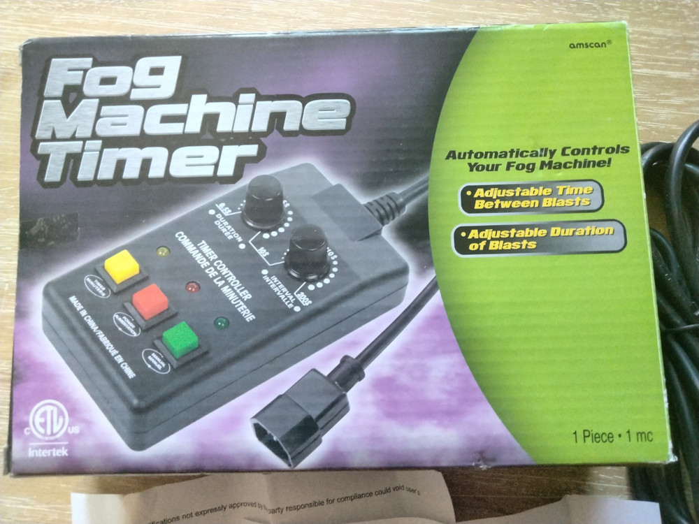 Fog Machine Timer - Manual Control Open Box AMSCAN - Pre-owned