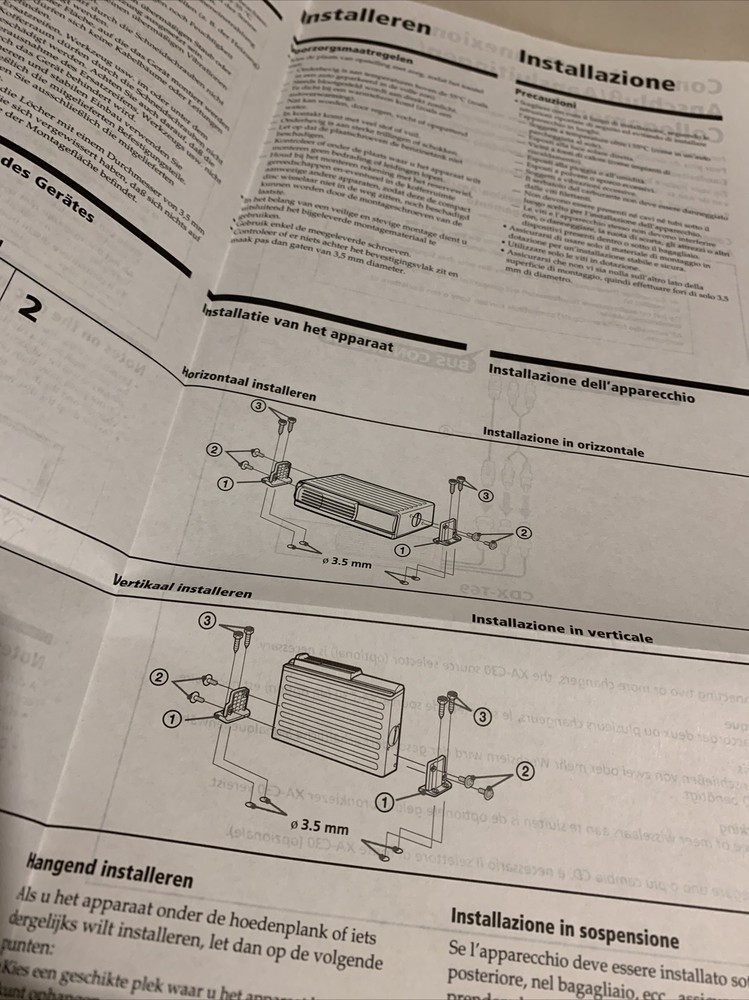 Sony Compact Disc Changer Operating instructions CDX-T69 Original (2002)