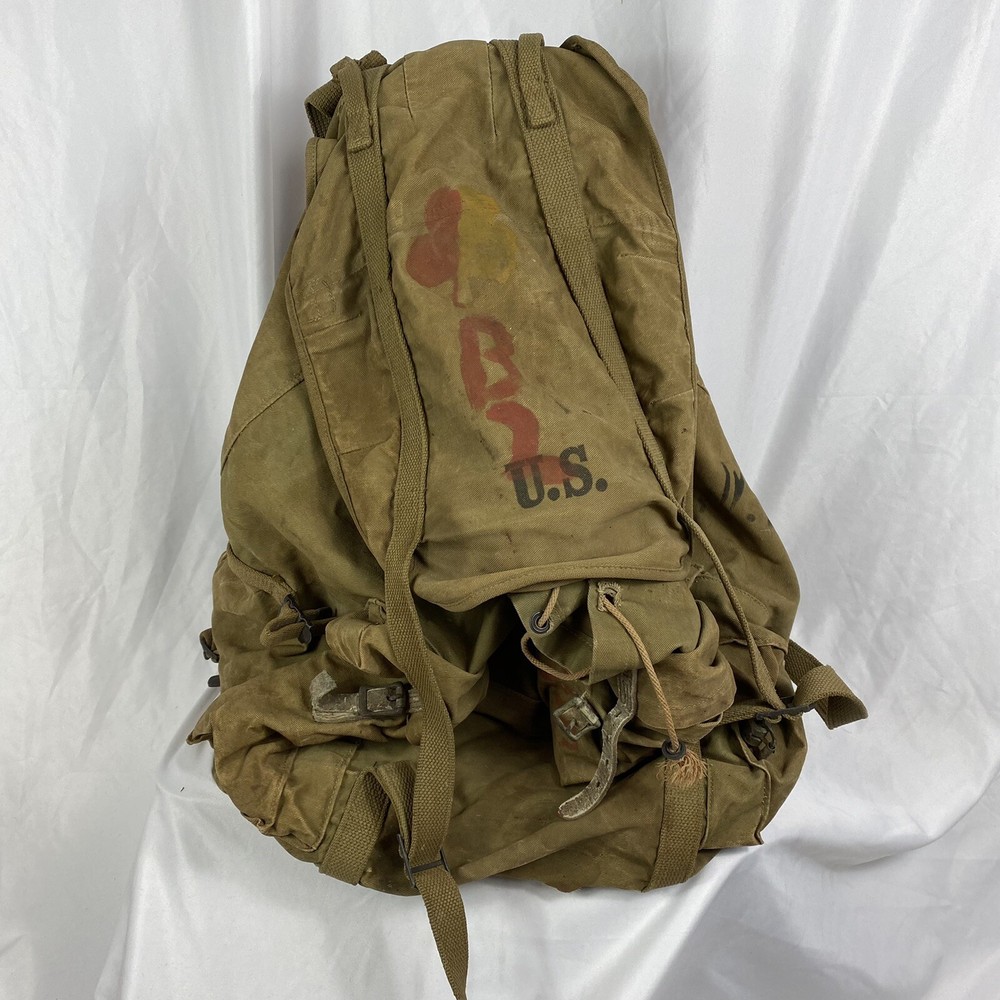 Named WWII Mountain Framed Backpack Rucsack Dated 1942