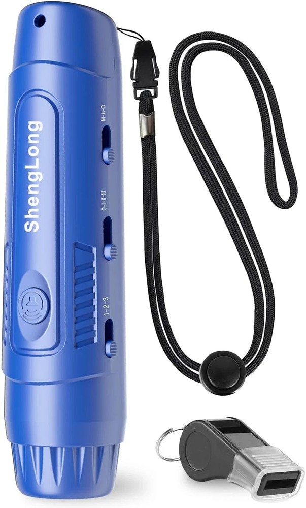 Electronic Whistle with 3 Tones & 3 High Volume Settings - Battery Powered Emerg