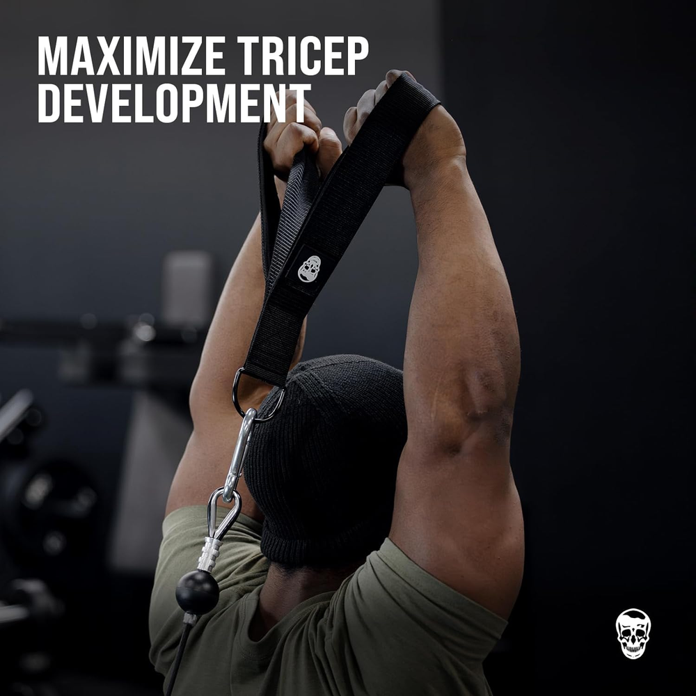 Tricep Rope Cable Attachment 3-in-1, Multi-Workout Pulldown Extension Gym/Home