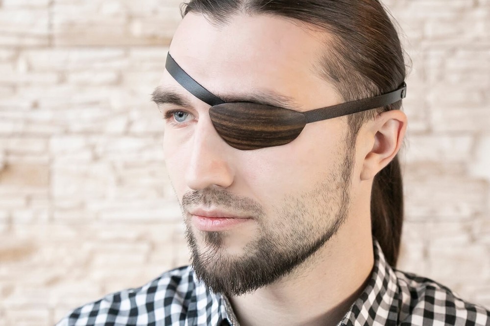 Leather Eye Patch, Eye Patch, Slim Eye Patch, Small Eye Patch, One Eye, Eye Mask
