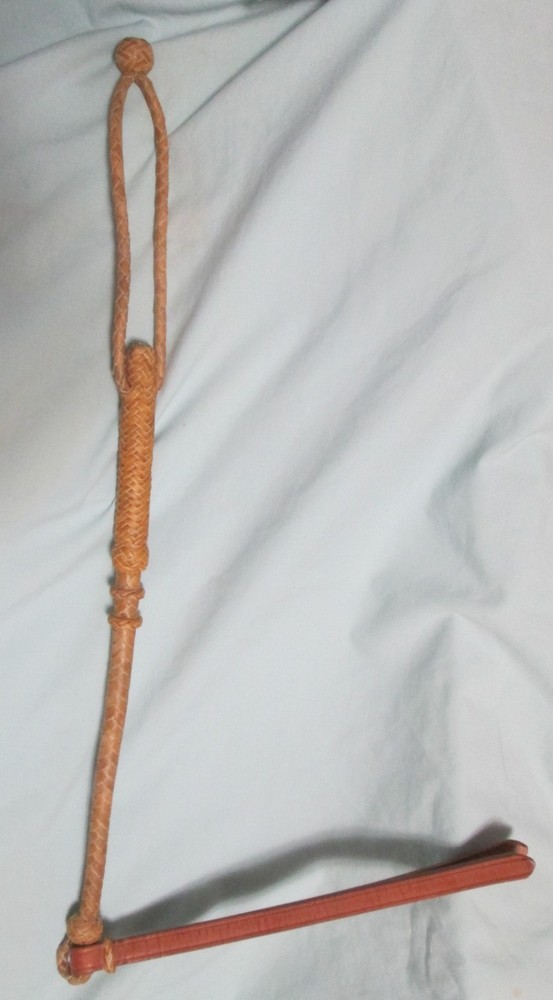 Rawhide Quirt - 8 Plait.  --  Rawhide or Latigo