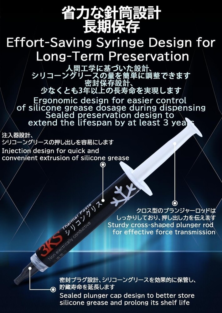 Thermal Paste CPU 2g with 16W Conductivity - Non-Conductive, Durable & Efficient