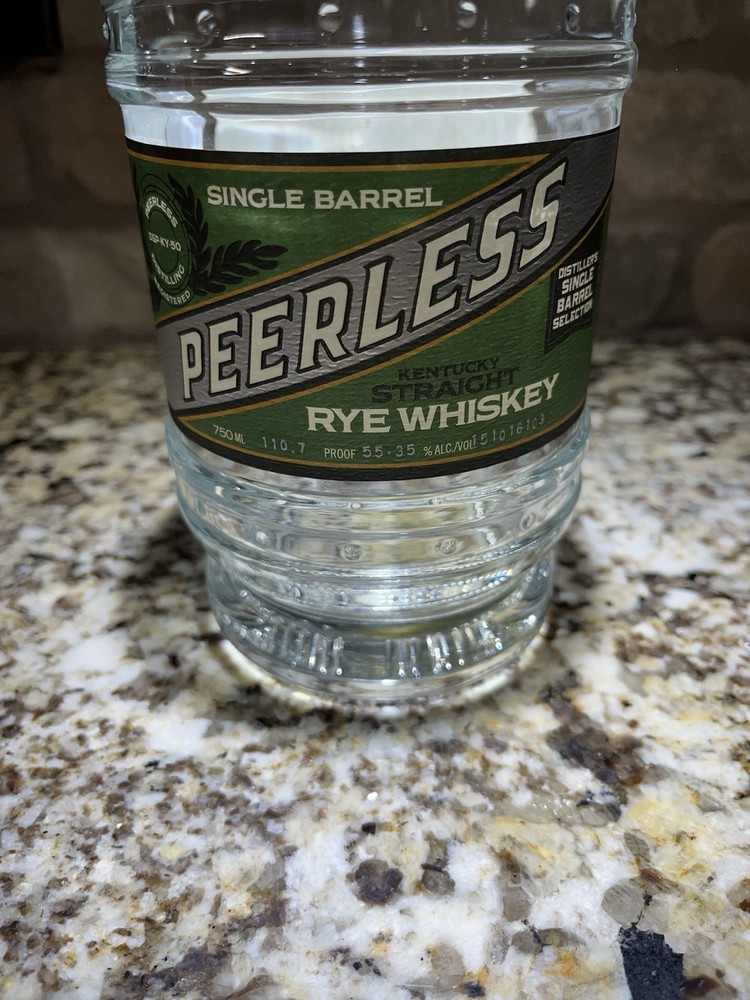 Empty Signed Peerless Barrel Proof Rye Single Barrel Selection “Flambé”