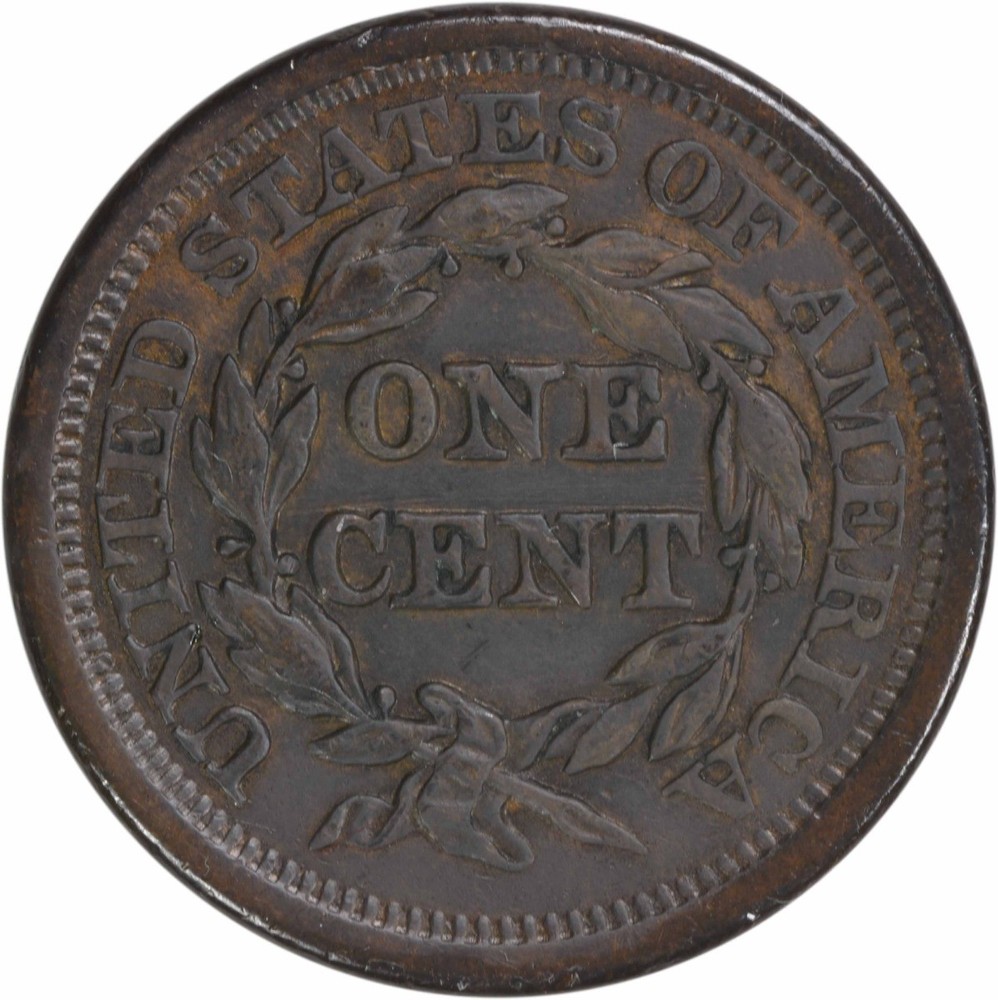 1853 Large Cent EF Uncertified #141