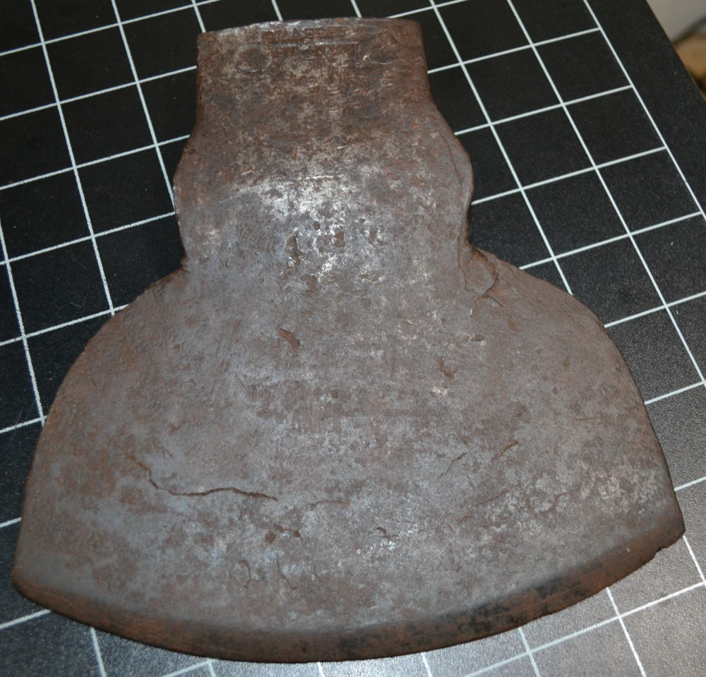 PRIEST - PEASLEY - BROAD AXE HEAD - CAST STEEL - VG++