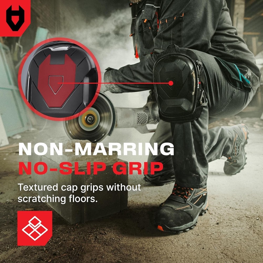 Comfortable Knee Pads with Dual-Layer Padding for Extended Use in Construction
